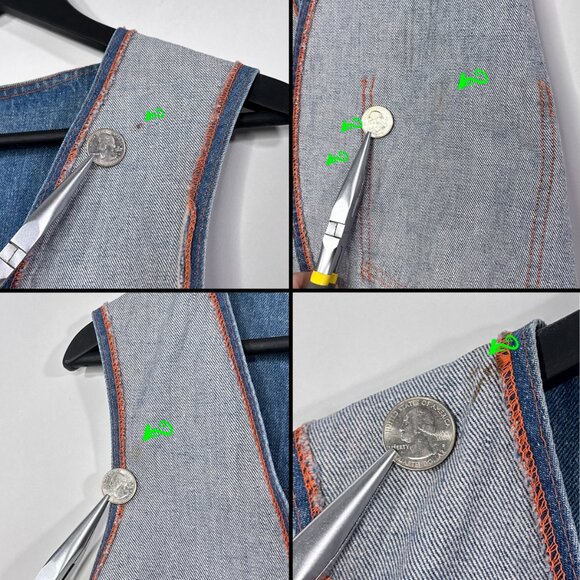 VTG Open Front Vest With Lone Star Beer Patches Size M *NO TAGS - Picture 8 of 12